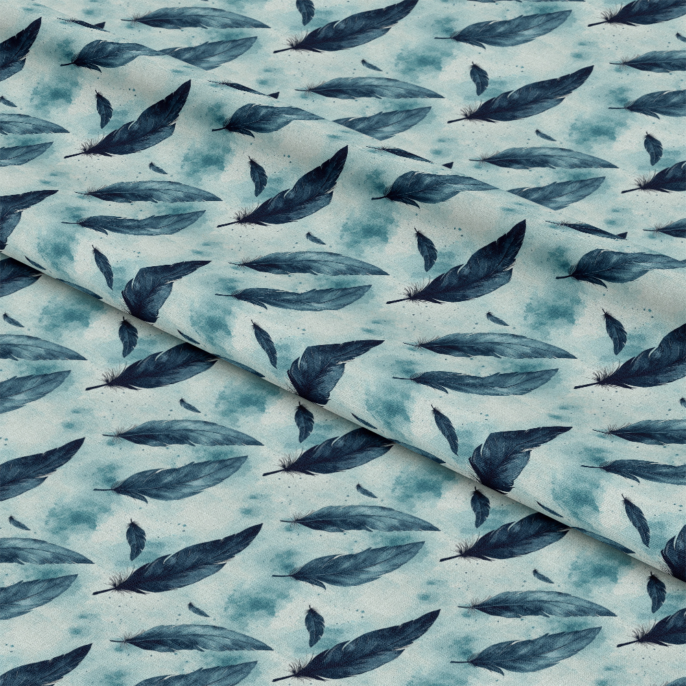 Swan in the Pond Pattern 2 Quilting Cotton Fabric