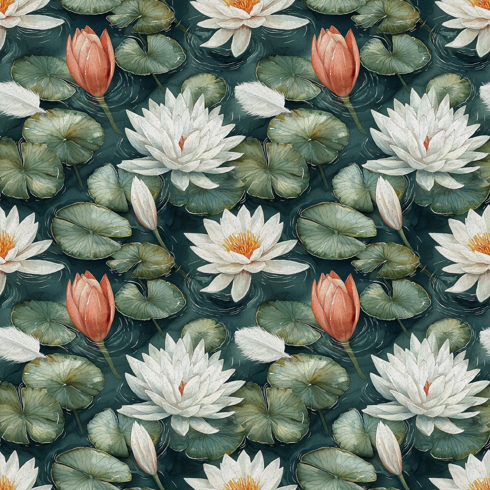 Graceful Waters Pattern 5 Minky Fabric