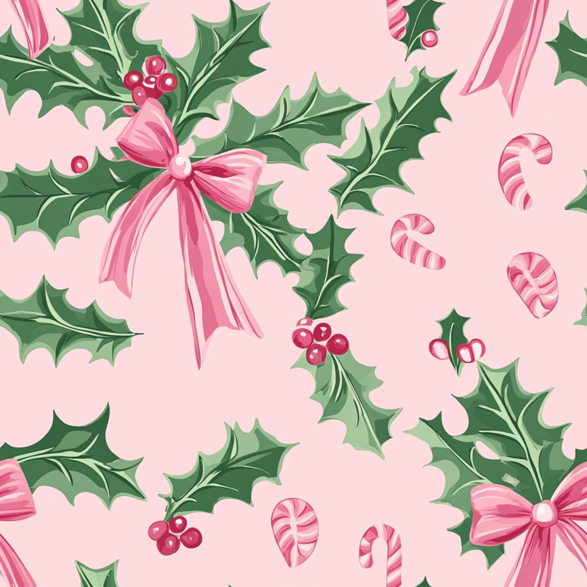 Peppermint Bows Pattern 8 Minky Fabric