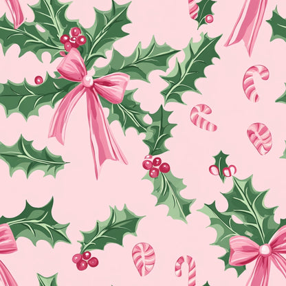 Peppermint Bows Pattern 8 Minky Fabric