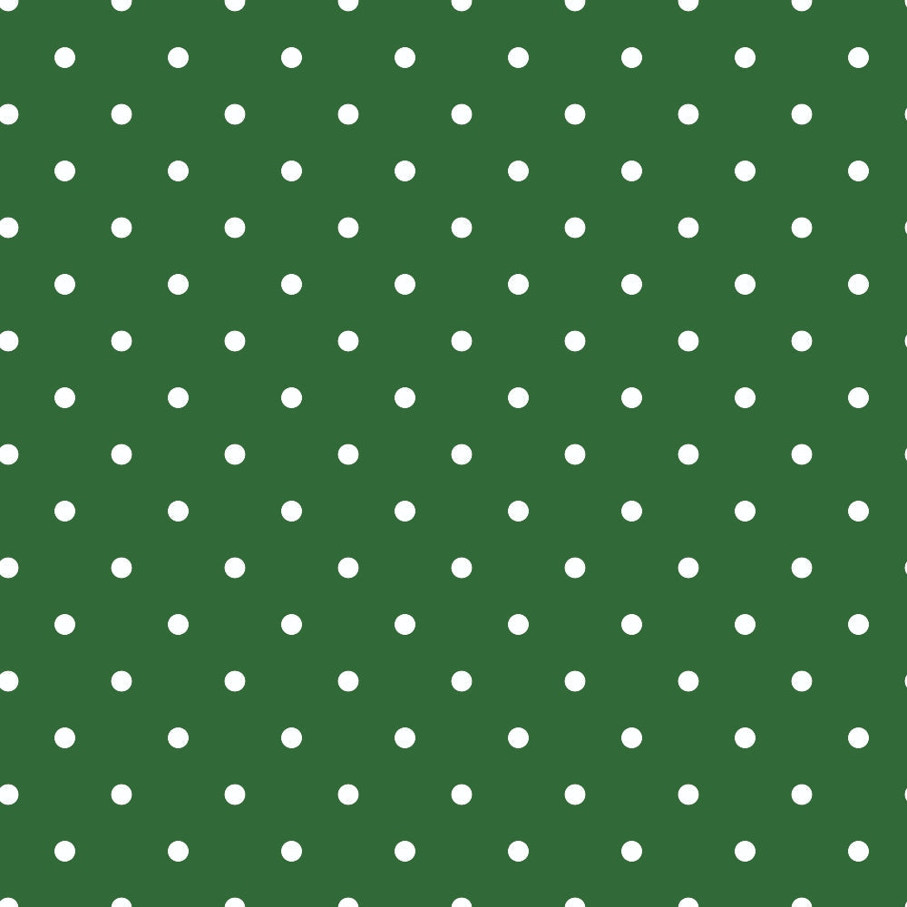 Sweet Strawberries Green Polka Dots Minky Fabric
