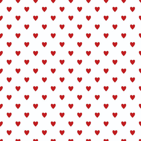Sweet Strawberries Hearts Quilting Cotton Fabric