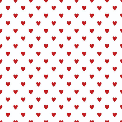 Sweet Strawberries Hearts Minky Fabric