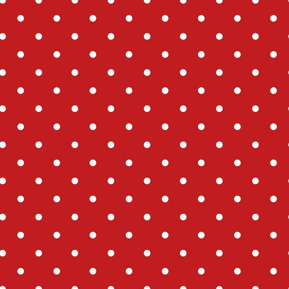Sweet Strawberries Red Polka Dots Quilting Cotton Fabric