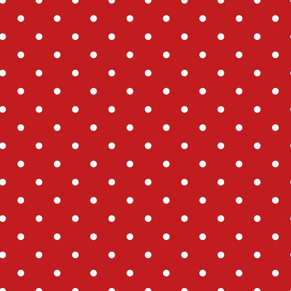 Sweet Strawberries Red Polka Dots Minky Fabric