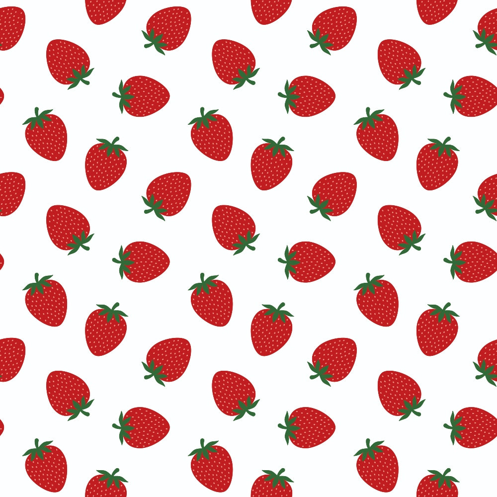 Sweet Strawberries Minky Fabric