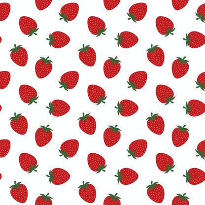 Sweet Strawberries Minky Fabric