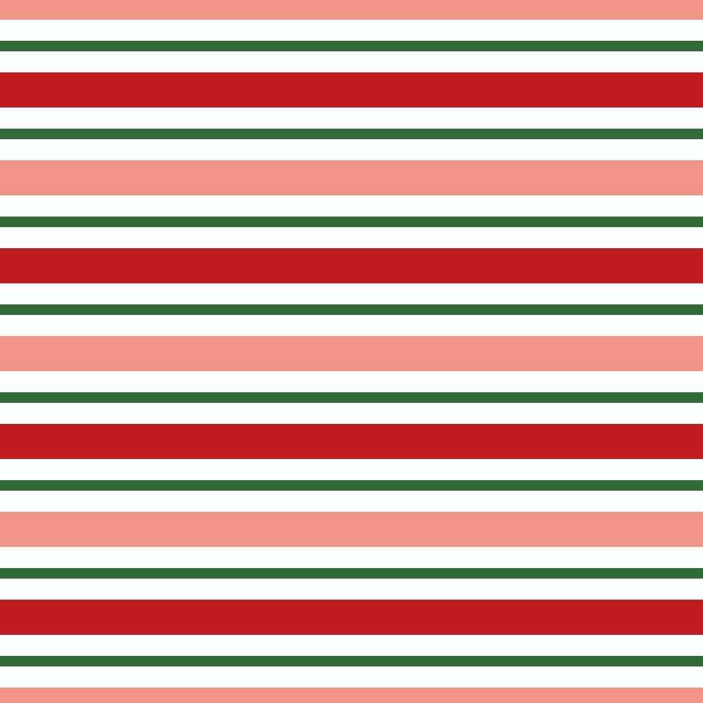 Sweet Strawberry Multicolour Stripes Minky Fabric