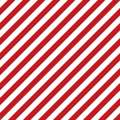 Sweet Strawberry Red Diagonal Stripes Minky Fabric