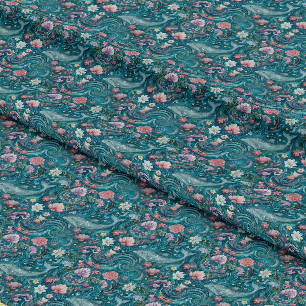 Swimming with Dolphins Pattern 11 Quilting Cotton Fabric
