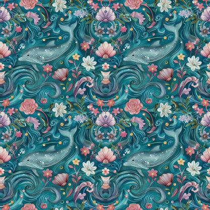 Blooming Tides Pattern 11 Minky Fabric
