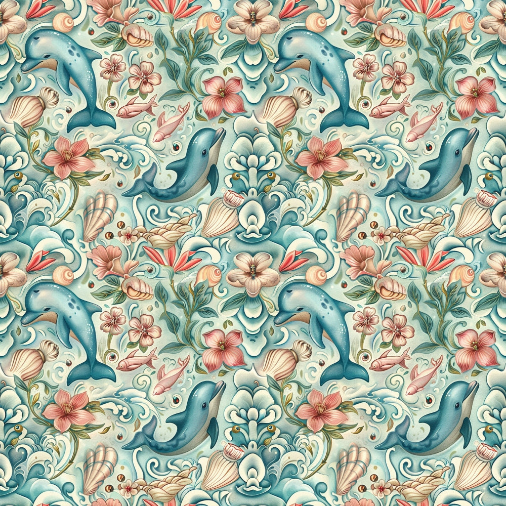 Blooming Tides Pattern 5 Minky Fabric