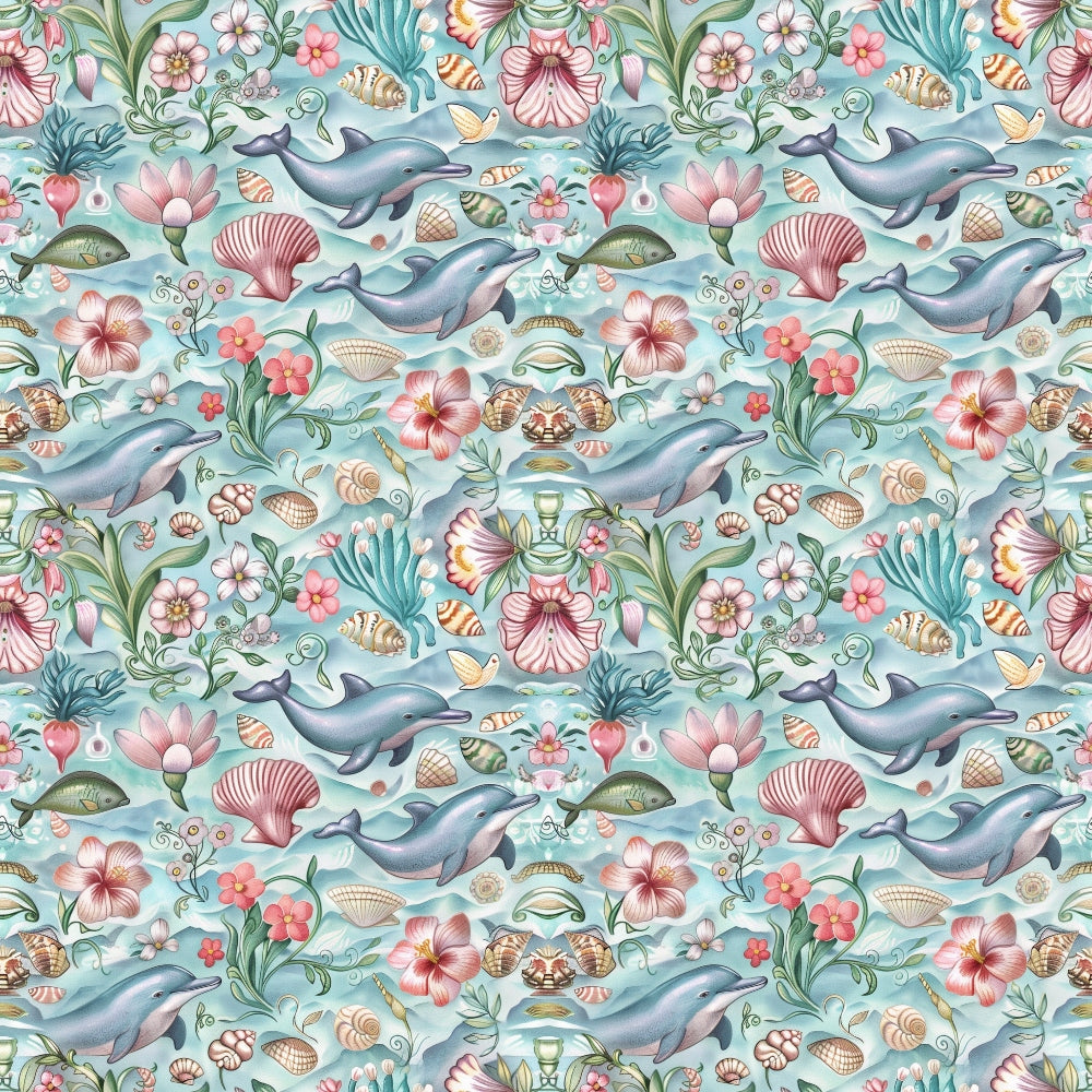 Blooming Tides Pattern 9 Minky Fabric