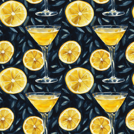 Lemon Drop Soiree Pattern 10 Minky Fabric