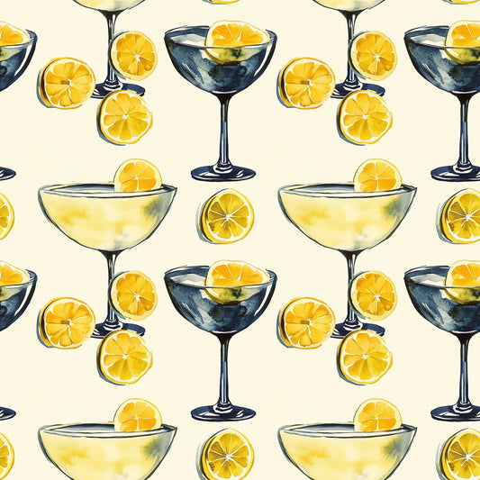 Lemon Drop Soiree Pattern 12 Minky Fabric