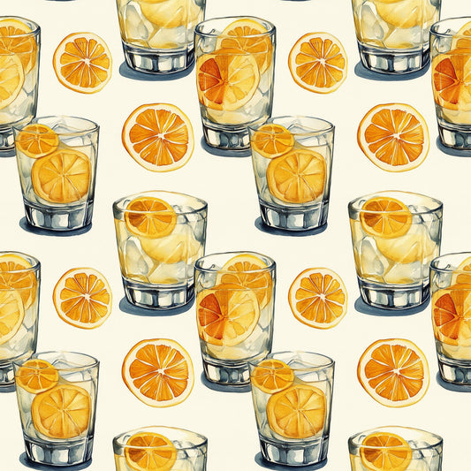 Lemon Drop Soiree Pattern 1 Minky Fabric