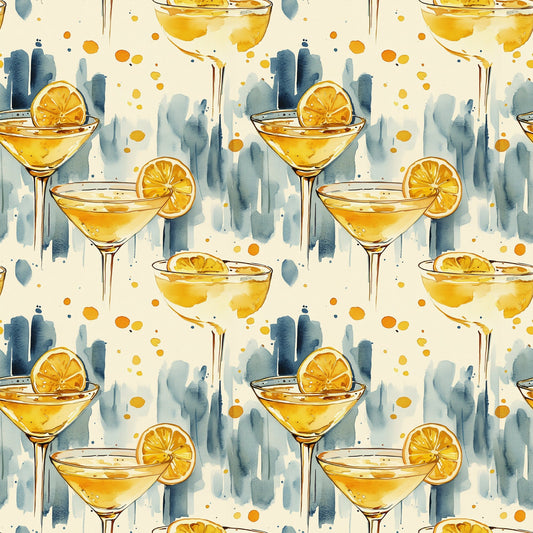 Lemon Drop Soiree Pattern 2 Minky Fabric