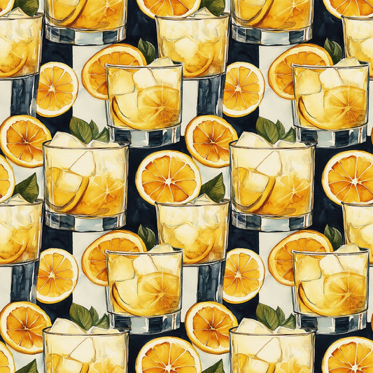 Lemon Drop Soiree Pattern 4 Minky Fabric