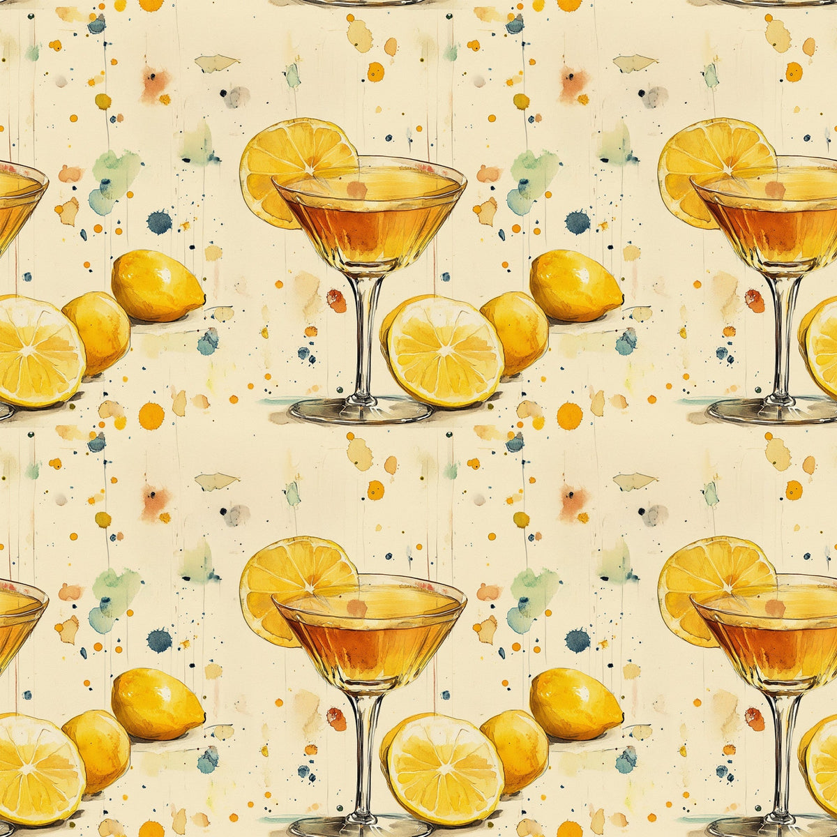 Lemon Drop Soiree Pattern 6 Minky Fabric