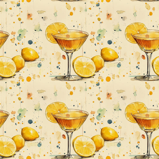 Lemon Drop Soiree Pattern 6 Minky Fabric