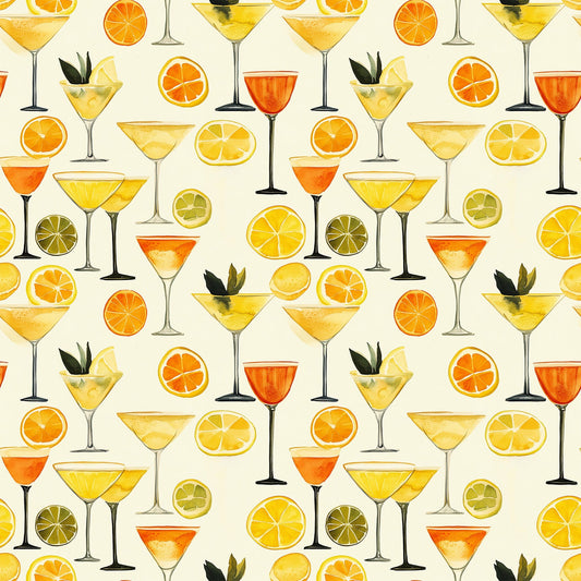 Tart and Tipsy Pattern 7 Quilting Cotton Fabric