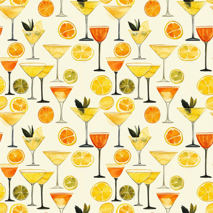 Lemon Drop Soiree Pattern 7 Minky Fabric