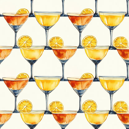 Tart and Tipsy Pattern 8 Quilting Cotton Fabric
