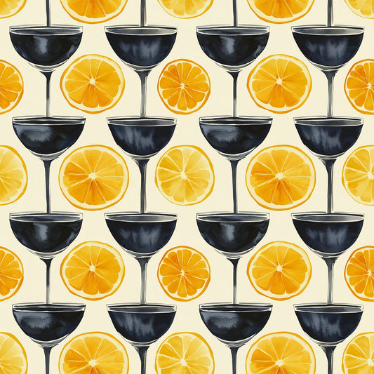 Tart and Tipsy Pattern 9 Quilting Cotton Fabric
