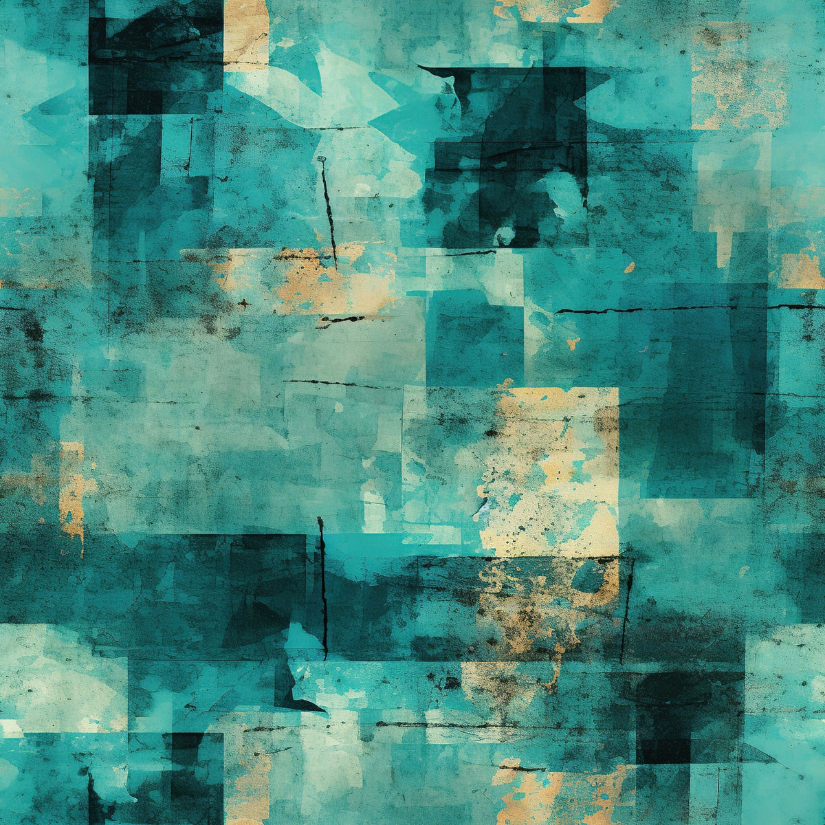 Verdigris Patina Pattern 8 Minky Fabric