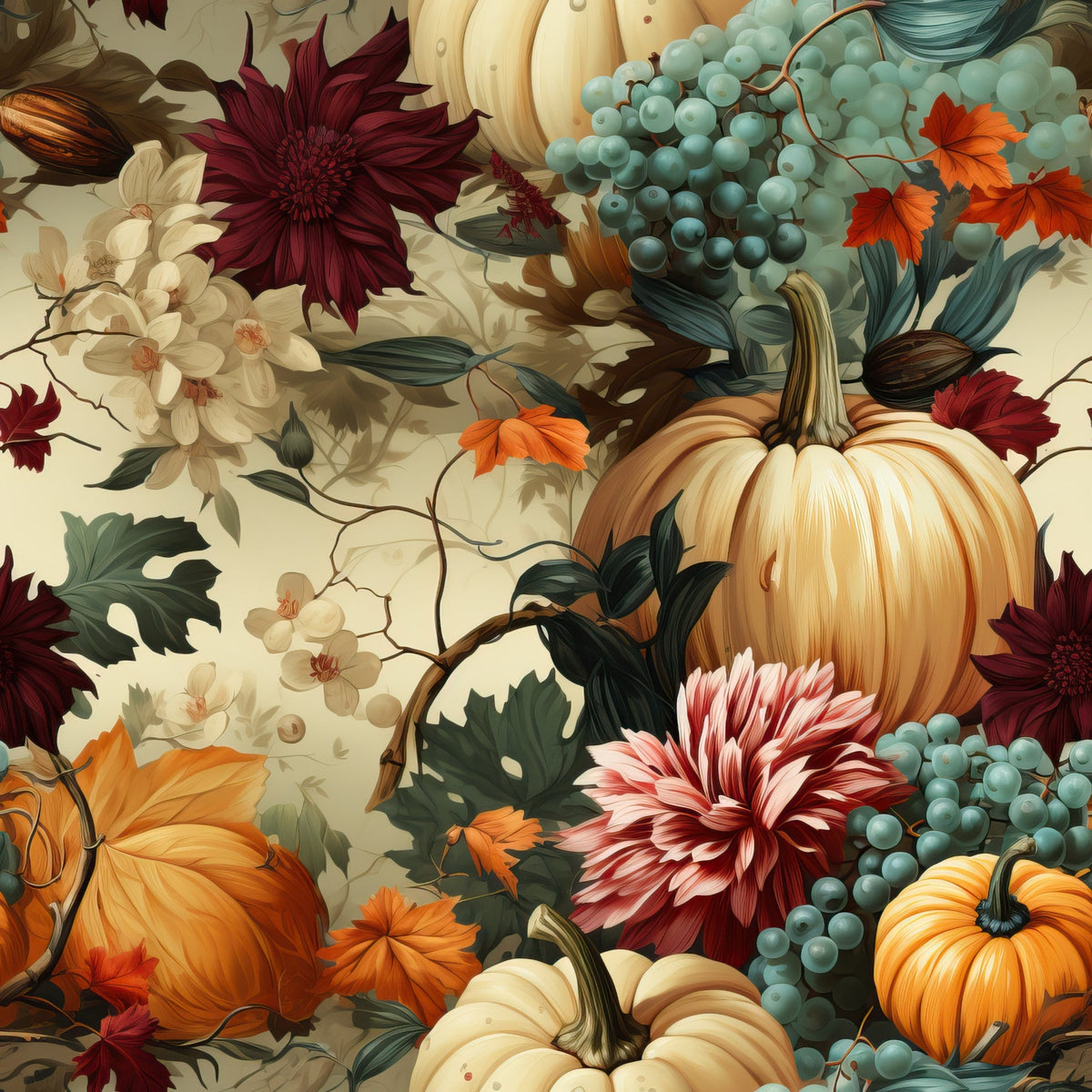Autumn Reverie Pattern 3 Minky Fabric