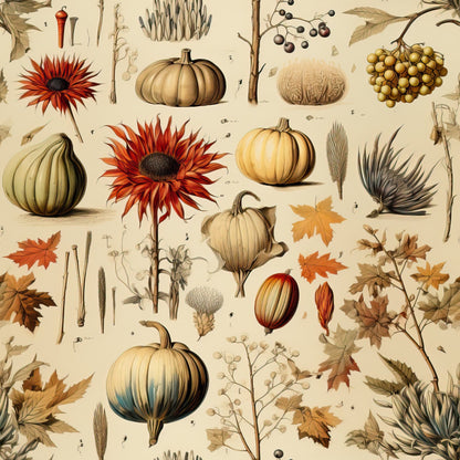 Autumn Reverie Pattern 5 Minky Fabric