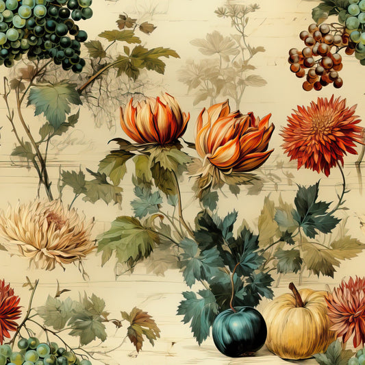 Thanksgiving Elegance Pattern 8 Quilting Cotton Fabric