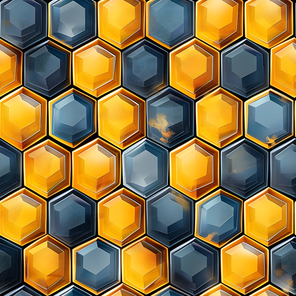 Honeycomb Blooms Pattern 11 Minky Fabric