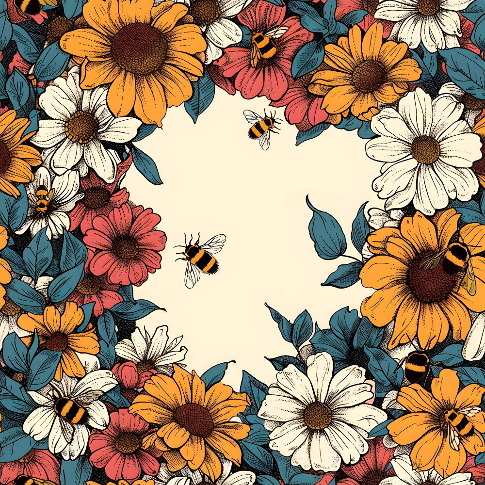 Honeycomb Blooms Pattern 14 Minky Fabric