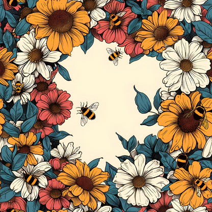 Honeycomb Blooms Pattern 14 Minky Fabric