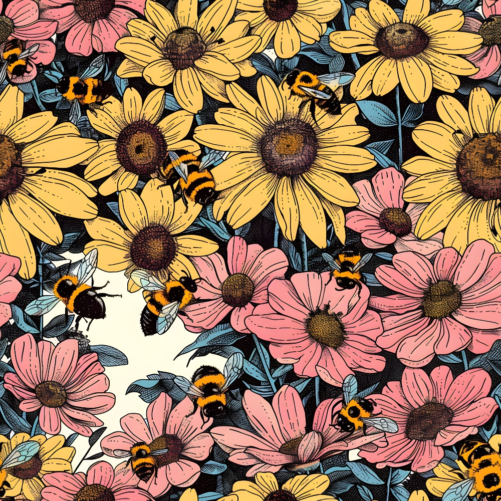 Honeycomb Blooms Pattern 17 Minky Fabric
