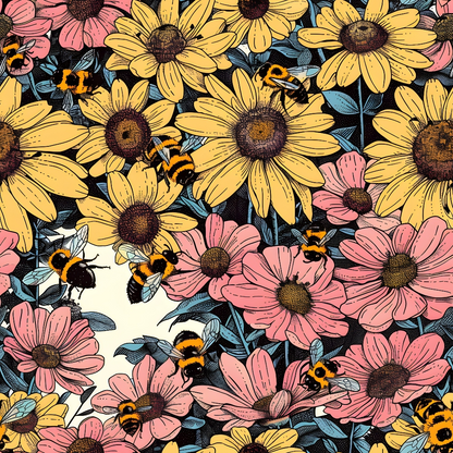 Honeycomb Blooms Pattern 17 Minky Fabric