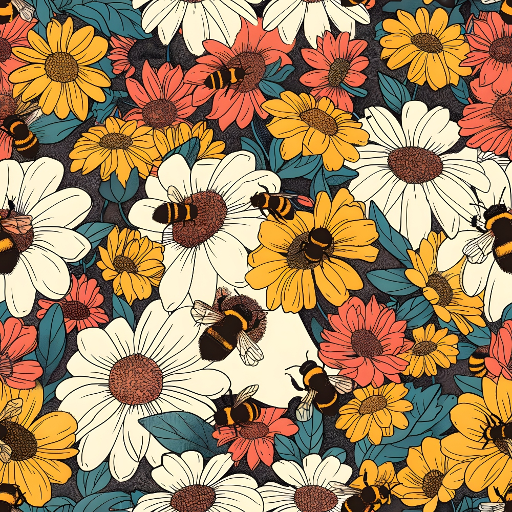 Honeycomb Blooms Pattern 18 Minky Fabric