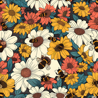 Honeycomb Blooms Pattern 18 Minky Fabric