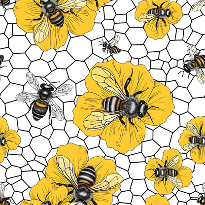 Honeycomb Blooms Pattern 21 Minky Fabric