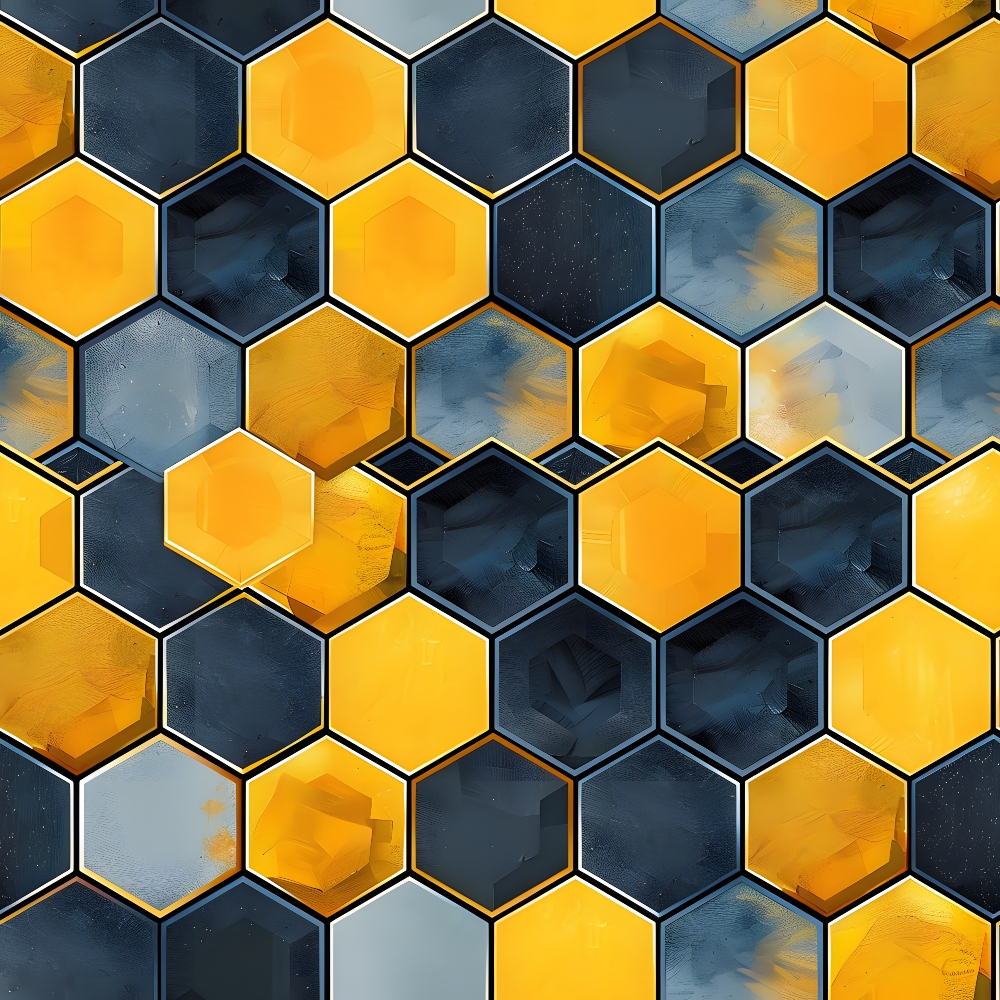 Honeycomb Blooms Pattern 9 Minky Fabric