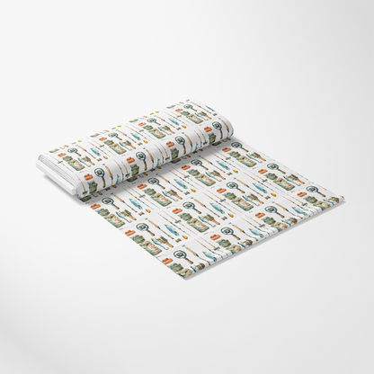 The Fishing Trip Pattern 2 Quilting Cotton Fabric