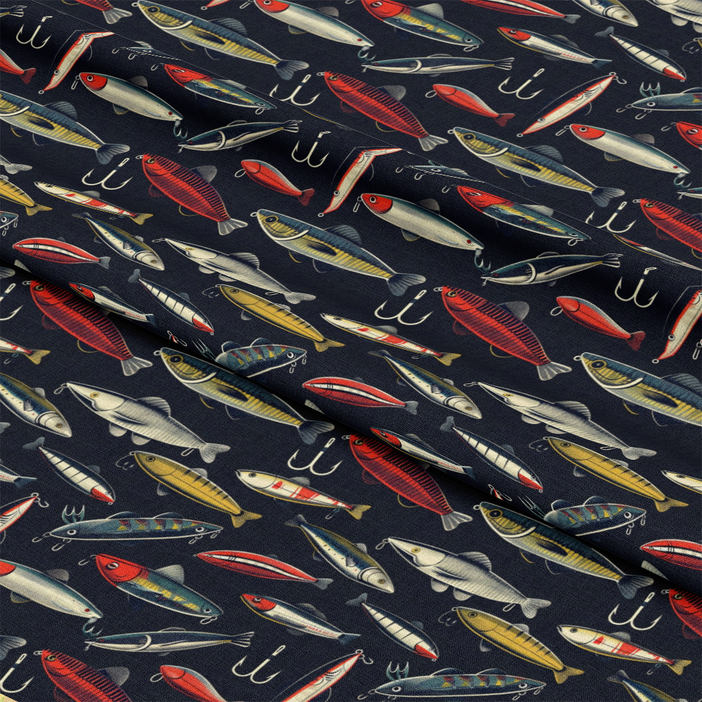 The Fishing Trip Pattern 7 Quilting Cotton Fabric