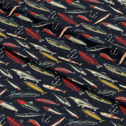 The Fishing Trip Pattern 7 Quilting Cotton Fabric