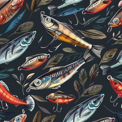 Tackle Box Pattern 8 Minky Fabric
