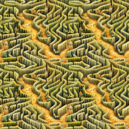 Harvest Maze Pattern 1 Minky Fabric