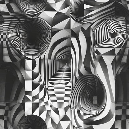 Three Dimensional Optical Illusion Arts Pattern 13 Quilting Cotton Fabric