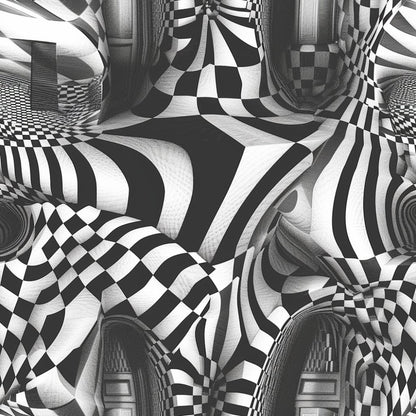 Three Dimensional Optical Illusion Arts Pattern 6 Quilting Cotton Fabric