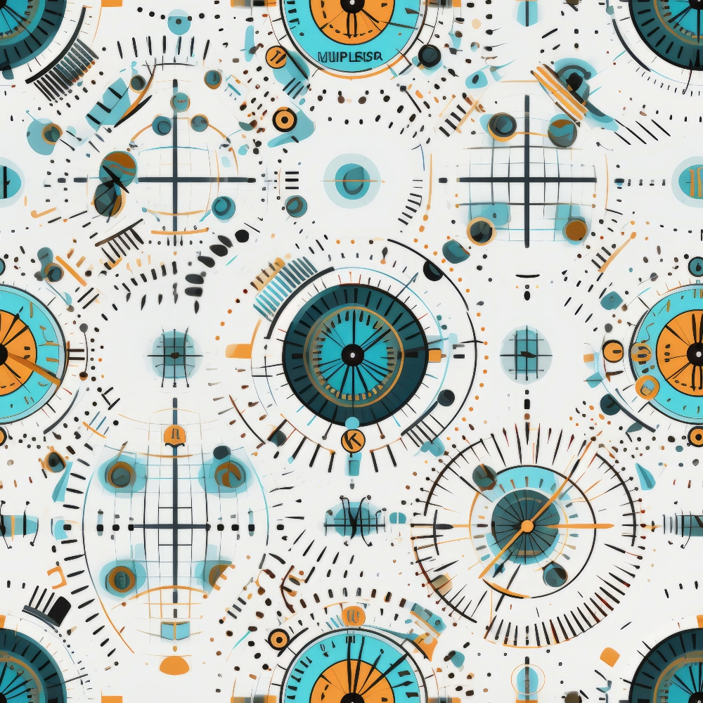 Gilded Gears Pattern 12 Minky Fabric