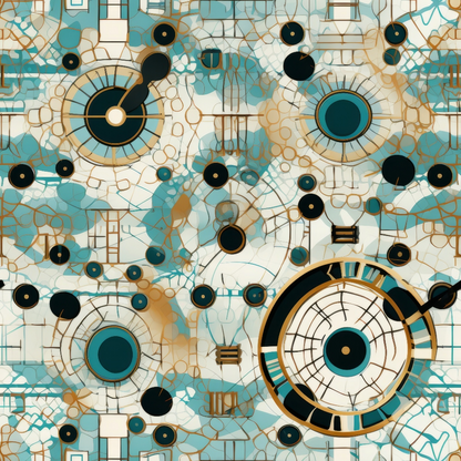 Gilded Gears Pattern 20 Minky Fabric